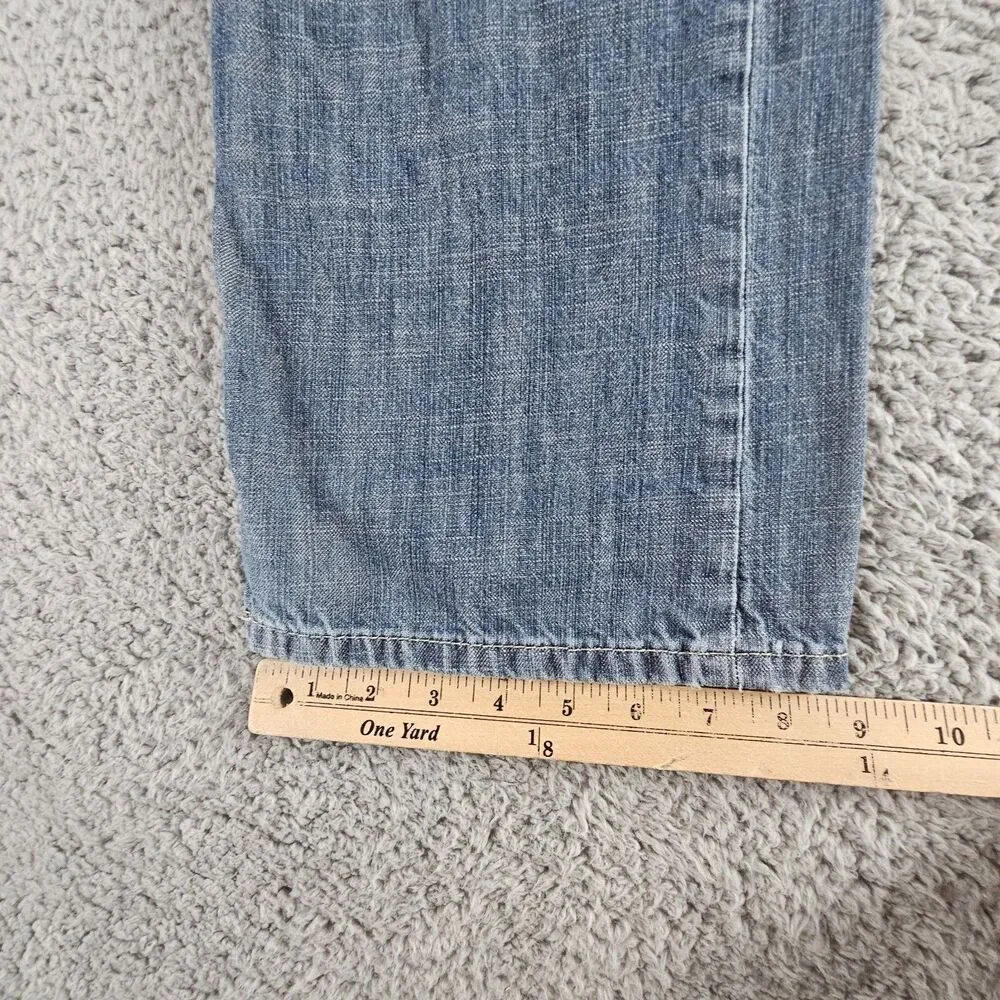 Levis 569 Jeans Mens 35x31* Blue Cotton Loose Straight Distressed Grunge Skater